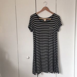 Comfortable swing T shirt dress